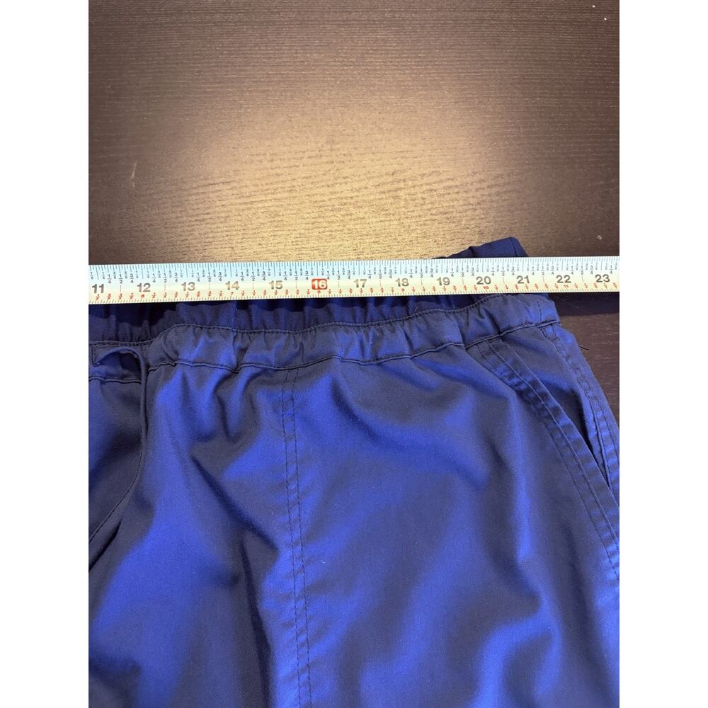 Cherokee Workwear Navy Scrub Pants 3XL Elastic Waist Drawstring Cargo Nurse - Picture 4 of 7